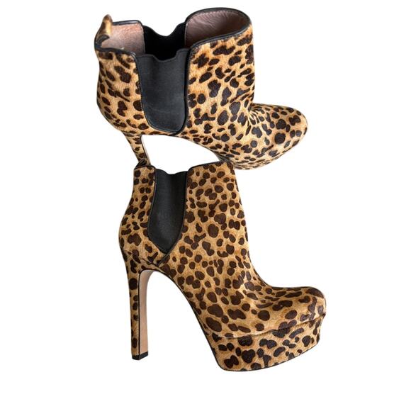 Vince Camuto VC-Bailey's Leopard platform booties -Size: 7.5B - Picture 1 of 5